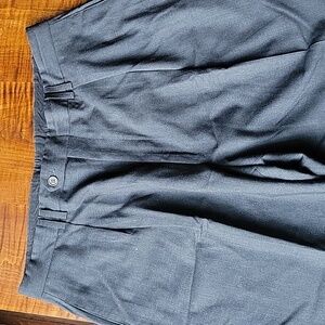 BARNEY'S NEW YORK CUSTOM WOOL TROUSERS